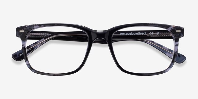 Montage Gradient Gray AcetateEyeglass Frames from EyeBuyDirect, Closed View