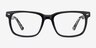Montage Solid Black Green AcetateEyeglass Frames from EyeBuyDirect, Front View