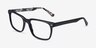 Montage Solid Black Green AcetateEyeglass Frames from EyeBuyDirect, Angle View