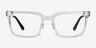 Digi Clear Black AcetateEyeglass Frames from EyeBuyDirect, Front View