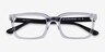 Digi Clear Black AcetateEyeglass Frames from EyeBuyDirect, Closed View