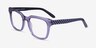 Compose Crystal Purple AcetateEyeglass Frames from EyeBuyDirect, Angle View