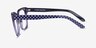 Compose Crystal Purple AcetateEyeglass Frames from EyeBuyDirect, Side View