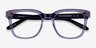 Compose Crystal Purple AcetateEyeglass Frames from EyeBuyDirect, Closed View