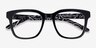 Compose Black AcetateEyeglass Frames from EyeBuyDirect, Closed View