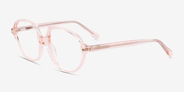 Foster Crystal Champagne AcetateEyeglass Frames from EyeBuyDirect, Angle View
