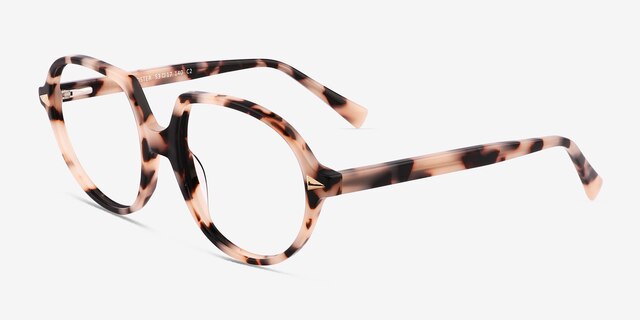 Foster Ivory Tortoise AcetateEyeglass Frames from EyeBuyDirect, Angle View