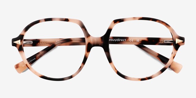 Foster Ivory Tortoise AcetateEyeglass Frames from EyeBuyDirect, Closed View