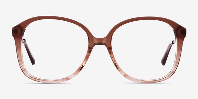 Edith Brown Pearl AcetateEyeglass Frames from EyeBuyDirect, Front View