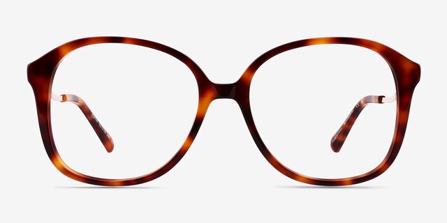 Edith Tortoise AcetateEyeglass Frames from EyeBuyDirect, Front View