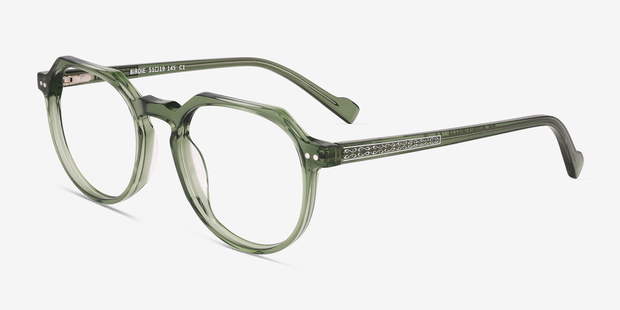 Birdie Round Crystal Green Full Rim Eyeglasses | Eyebuydirect Birdie Round Crystal Green Full Rim Eyeglasses | Eyebuydirect
