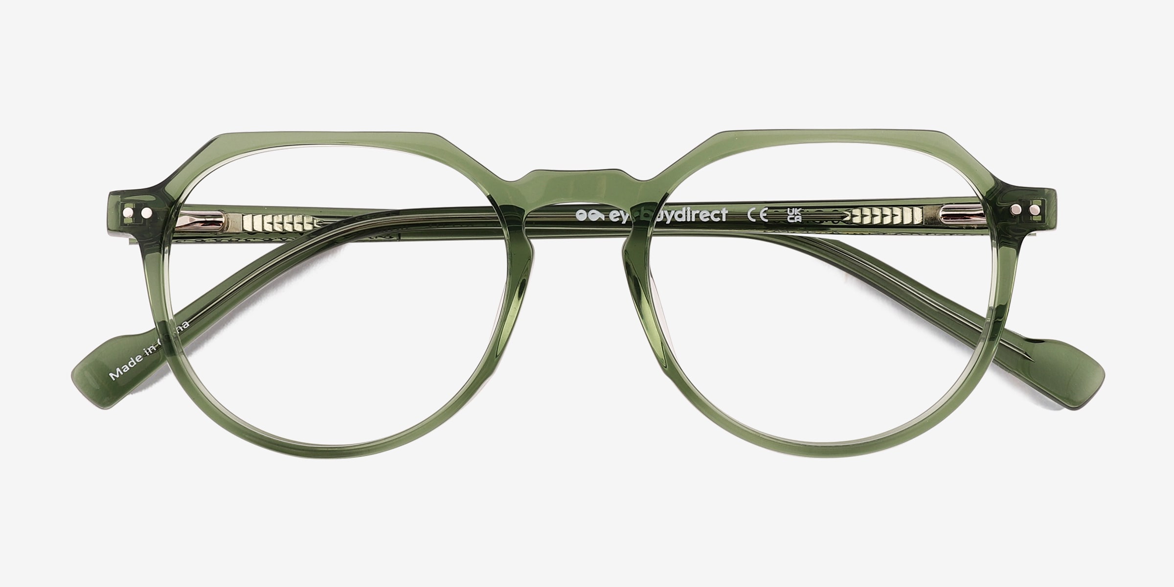 Birdie Round Crystal Green Full Rim Eyeglasses | Eyebuydirect Birdie Round Crystal Green Full Rim Eyeglasses | Eyebuydirect