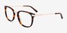 Silas Écailles AcétateMontures de lunettes de vue d'EyeBuyDirect, Vue d'Angle