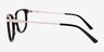 Silas Black AcetateEyeglass Frames from EyeBuyDirect, Side View