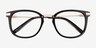 Silas Black AcetateEyeglass Frames from EyeBuyDirect, Closed View