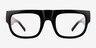 Balsam Shiny Black Eco-friendlyEyeglass Frames from EyeBuyDirect, Front View