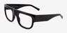 Balsam Shiny Black Eco-friendlyEyeglass Frames from EyeBuyDirect, Angle View