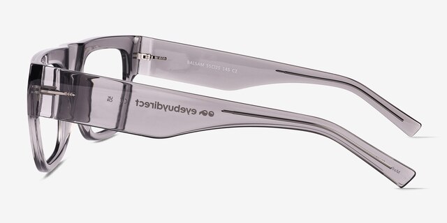 Balsam Crystal Smoke Eco-friendlyEyeglass Frames from EyeBuyDirect, Side View