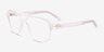 Conifer Matte Clear Eco-friendlyEyeglass Frames from EyeBuyDirect, Angle View