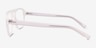 Conifer Matte Clear Eco-friendlyEyeglass Frames from EyeBuyDirect, Side View