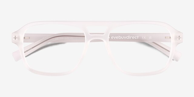 Conifer Matte Clear Eco-friendlyEyeglass Frames from EyeBuyDirect, Closed View