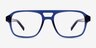 Conifer Crystal Blue Eco-friendlyEyeglass Frames from EyeBuyDirect, Front View
