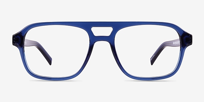 Conifer Crystal Blue Plastic Eyeglass Frames