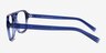 Conifer Crystal Blue Eco-friendlyEyeglass Frames from EyeBuyDirect, Side View