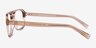 Conifer Crystal Light Brown Eco-friendlyEyeglass Frames from EyeBuyDirect, Side View