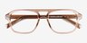 Conifer Crystal Light Brown Eco-friendlyEyeglass Frames from EyeBuyDirect, Closed View