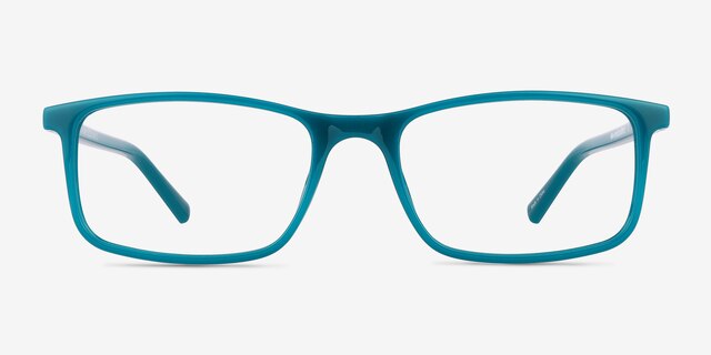 Sapling Shiny Solid Green Eco-friendlyEyeglass Frames from EyeBuyDirect, Front View