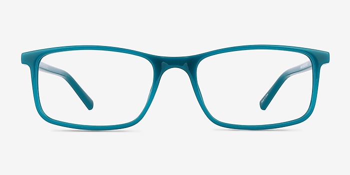 Sapling Shiny Solid Green Plastic Eyeglass Frames from EyeBuyDirect