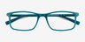 Sapling Shiny Solid Green Eco-friendlyEyeglass Frames from EyeBuyDirect, Closed View