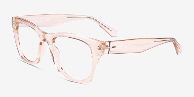 Dita Crystal Champagne Eco-friendlyEyeglass Frames from EyeBuyDirect, Angle View