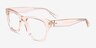 Dita Crystal Champagne Eco-friendlyEyeglass Frames from EyeBuyDirect, Angle View