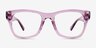 Dita Crystal Lavender Eco-friendlyEyeglass Frames from EyeBuyDirect, Front View