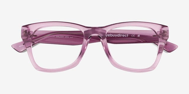 Dita Crystal Lavender Eco-friendlyEyeglass Frames from EyeBuyDirect, Closed View