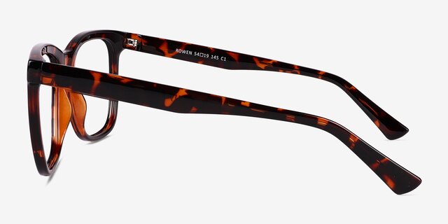 Rowen Shiny Tortoise Eco-friendlyEyeglass Frames from EyeBuyDirect, Side View