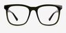 Rowen Crystal Dark Green Eco-friendlyEyeglass Frames from EyeBuyDirect, Front View