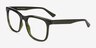 Rowen Crystal Dark Green Eco-friendlyEyeglass Frames from EyeBuyDirect, Angle View