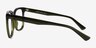Rowen Crystal Dark Green Eco-friendlyEyeglass Frames from EyeBuyDirect, Side View