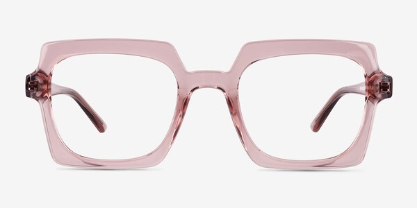Walnut Crystal Nude Éco-responsable Montures de lunettes de vue