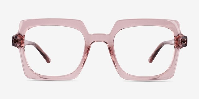 Walnut Crystal Nude Eco-friendlyEyeglass Frames from EyeBuyDirect, Front View