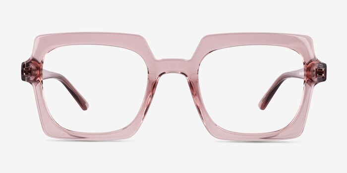 Walnut Crystal Nude Eco-friendly Eyeglass Frames from EyeBuyDirect