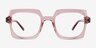 Walnut Crystal Nude Eco-friendlyEyeglass Frames from EyeBuyDirect, Front View