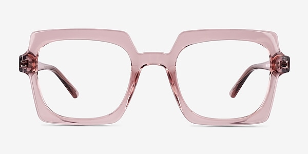 Walnut Crystal Nude Plastic Eyeglass Frames