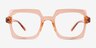 Walnut Crystal Orange Eco-friendlyEyeglass Frames from EyeBuyDirect, Front View