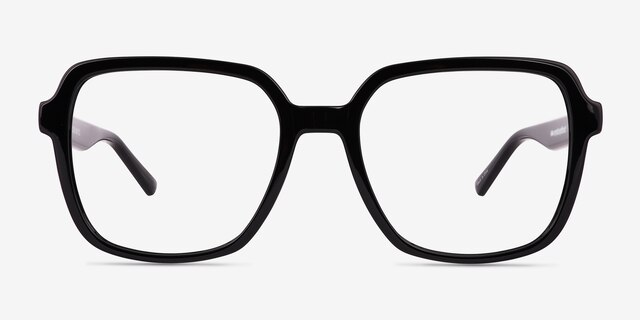 Acer Shiny Black Eco-friendlyEyeglass Frames from EyeBuyDirect, Front View