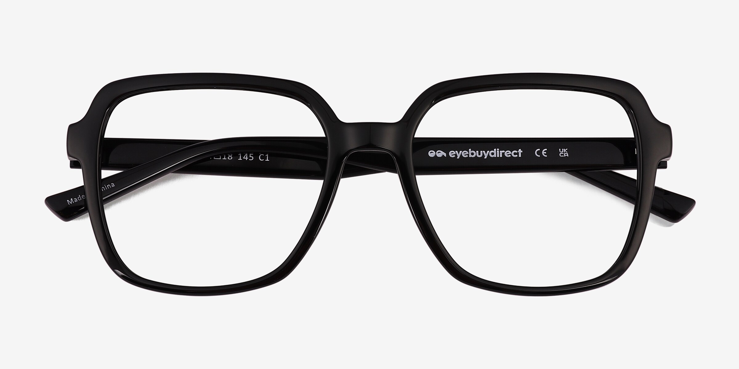 Acer Square Shiny Black Full Rim Eyeglasses | Eyebuydirect