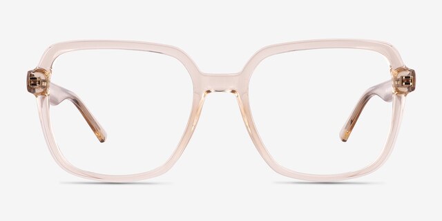 Acer Crystal Nude Eco-friendlyEyeglass Frames from EyeBuyDirect, Front View